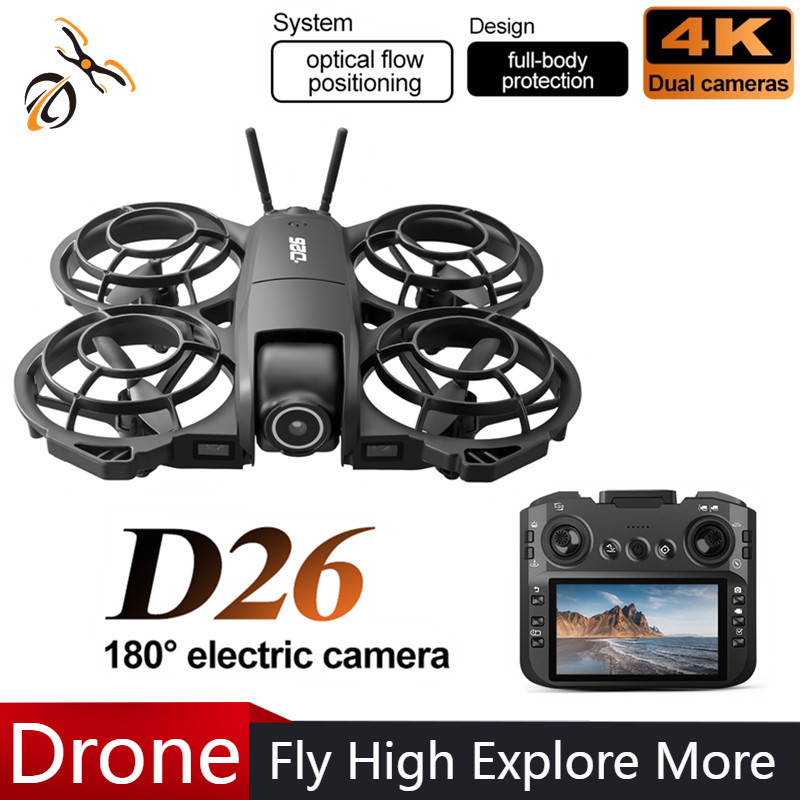 Drone Camera With Gimbal - Dron D26 4K Aéreo HD 180
